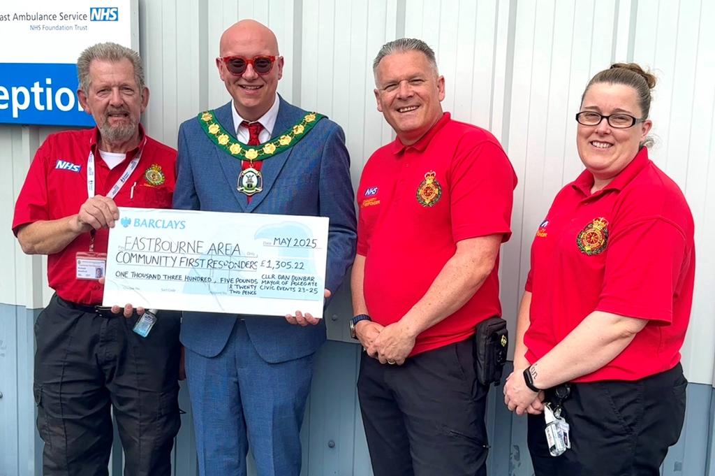 Dan Dunbar Mayor of Polegate and Eastbourne CFRs Text image pair